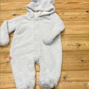 Cozy Blue Fleece Baby One Piece